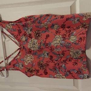Persaya strappy floral dainty cami‎ tank top Small